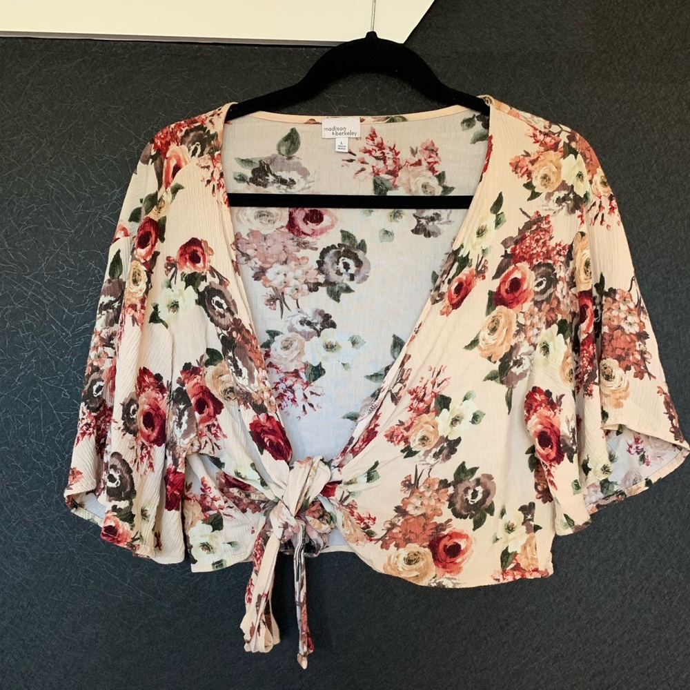 Nordstrom - Floral short kimono/ blouse